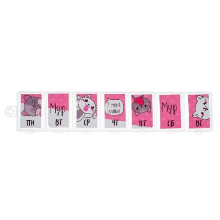 Air man "cats", 7 sections, Russian letters, 15.5 x 3.4 cm.-3