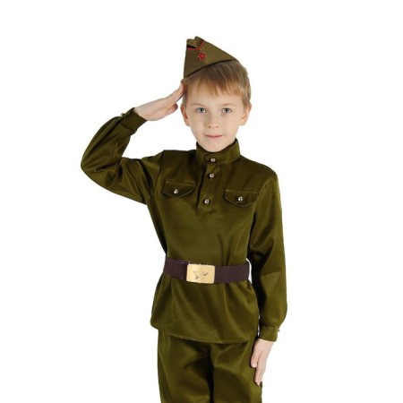 Military costume, gymnast, cap, belt, rr 26, height 104 cm