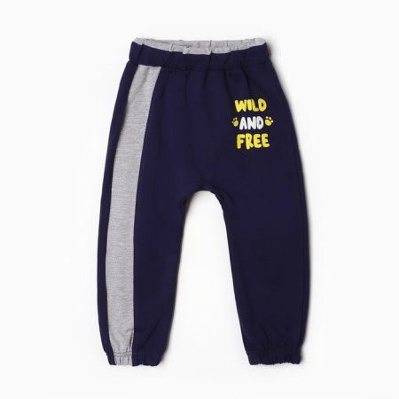 Kit for children (sweatshirt, trousers), dark blue color, height 86 cm-2