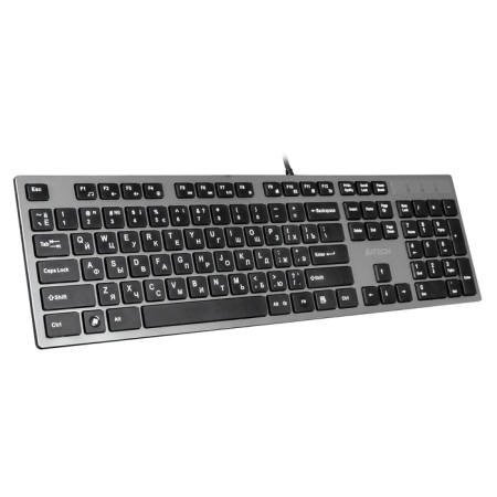 Keyboard A4Tech KV-300H Gray/Black USB Slim-1
