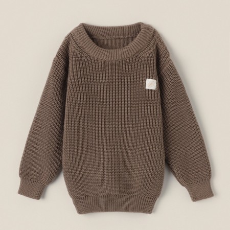 Jumper Knitted SL Home, r.68-74 cm, coffee