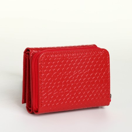 Women's wallet with lightning, red color-1
