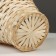 Wicker basket, bamboo, natural color, long handle