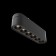 TREECH TRECHNICAL TR082-1-6W3K-M-B, 6W, 11.6x2.6x2.8 cm, LED, 600LAM, 3000K, Black Color.