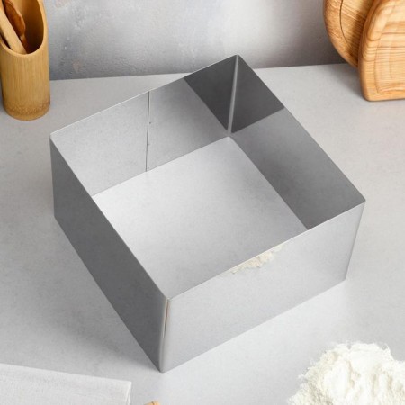 Baking and calculation form "Square", H-14 cm, 22 x 22 cm-1