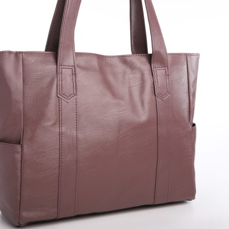 Female bag, on a zipper, pink color-3
