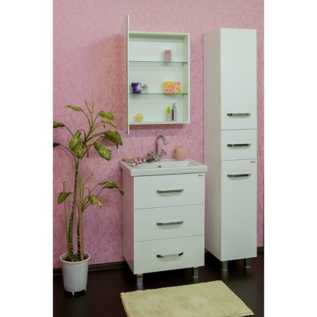 Cabinet-mirror Ancona 60 white gloss, right-1