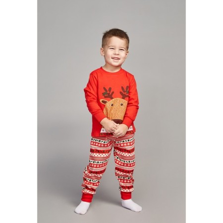 Pajamas for a boy, red color, height 86 cm-2