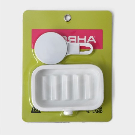 Soap dish on Velcro Dalyana, 12 × 14 × 10 cm, white color-5