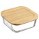 Smart Solutions baking and storage container, with bamboo cover, 1100 ml