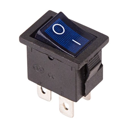 Klavichny switch 250V 6A (4C) On -OFF Blue with Mini backlight (RWB-207, SC-768) Rexant 1080677