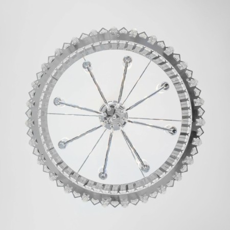 Suspendor Lamp Citilux "Ingvar" CL334181, 59x59x110 cm, 8x60W, E14, color gray-12
