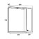 Bathroom mirror "Rimini 65" mint, right, 14.7 x 65 x 75 cm