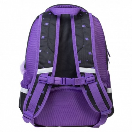 School backpack 41 x 29 x 16 cm, ergonomic back, Hatber Easy "Universe in paws" NRK_88065-4