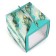 Confectionery box with a window, a chest, "marble", 20 x 20 x 20 cm