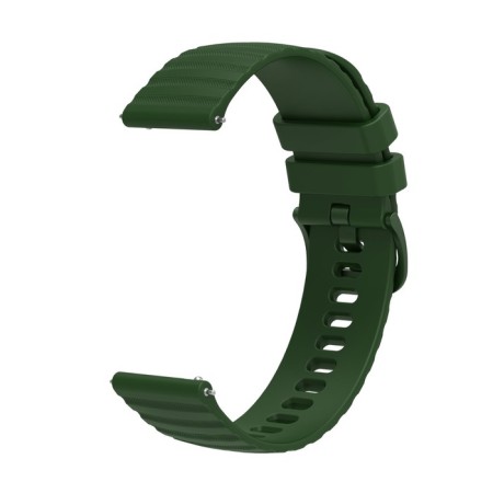 Watch strap, 20 mm, silicone, green-1