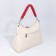 Bag-bag, lightning department, 3 outer pockets, long belt, beige/red color