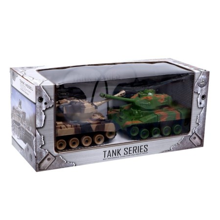 Tank battle "Military Strategy", on the radio control, 2 tanks, light and sound-8
