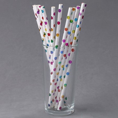 Pipe for cocktail "Confetti", set of 12 pcs.-2