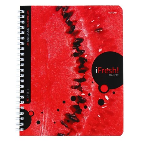 A notebook of 80 sheets in a cage on a crest, iFresh, cover coated cardboard, offset block, mix-6