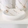 Savanna battery accessories set “Thunderstorm”, 4 items (soap dish, soap dispenser 400 ml, 2 glasses), white color