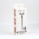 Massage for the face and neckline, 2 balls, 14.3 × 4.5 cm, silver color