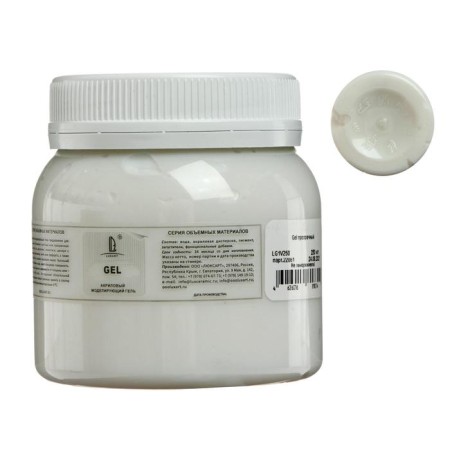 Gel paste modeling 250 ml, Luxart Luxgel, transparent