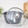 Granite pan, 5 l, d = 26 cm, h = 13 cm, glass cover, anti -stick coating, gray color
