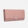 Women's wallet on magnets, pink color