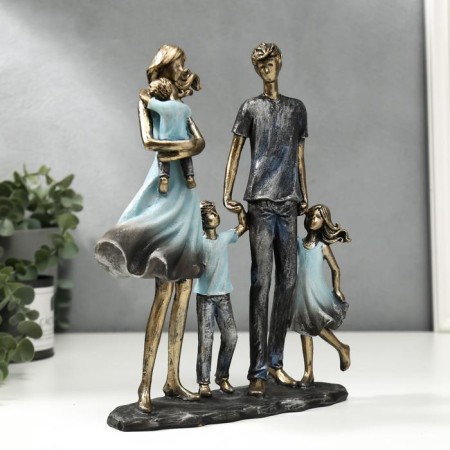 Souvenir Polystone "Big Family" 26.5x7.5x21 cm-2