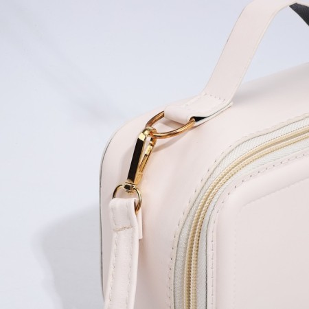 Bag Cross-Bodi with a zipper, white color-5