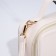 Bag Cross-Bodi with a zipper, white color