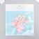 Decor for creativity tree "Flower and core" d-2 cm, set 10+10 pcs Pink