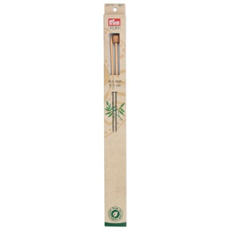 Sleeps are straight, bamboo, 4.5 mm/33cm, 2 pcs