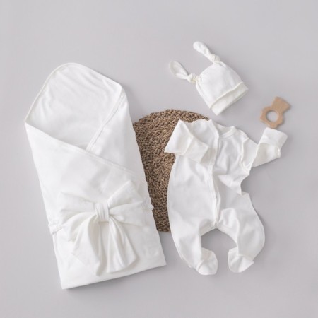 Kinderlitto “Knot” discharge kit, 4 items, height 50-56 cm, color milk