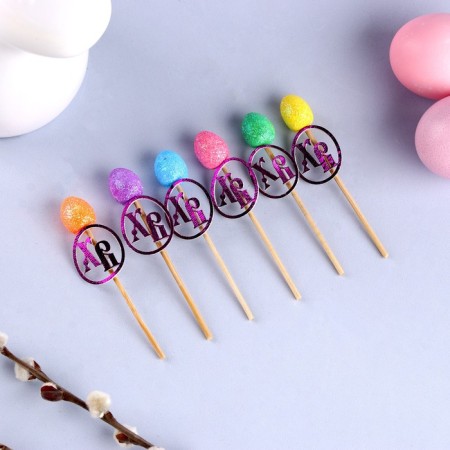 Decoration for the cake "Decor on a stick. HB ”, set 6 pcs.-11