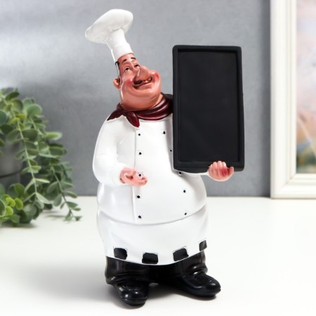 Polystone souvenir "Cook with a board for the menu" 27x10x15 cm