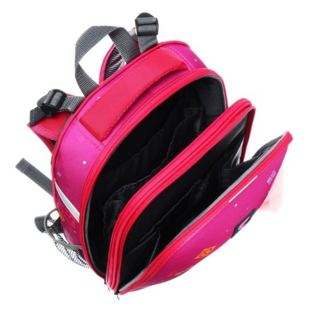 School backpack 38 x 30 x 16 cm, ergonomic back, stavia "york", pink-7