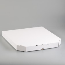 Pizza box, white, 42 x 42 x 4.5 cm
