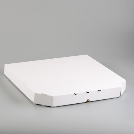 Pizza box, white, 42 x 42 x 4.5 cm