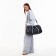 Road bag with lightning, external pocket, shoe compartment, long belt, gray color
