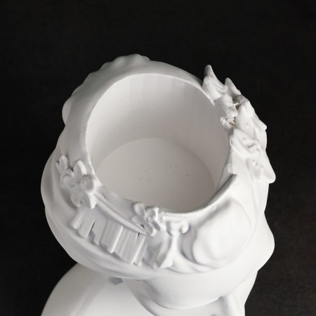 Kashpo - VAZ "Klementina" 22x16x29cm, white-4