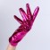 Carnival accessory- gloves, fuchsia metallic, artificial leather