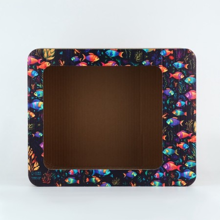 Cardboard clawed with cats mint "Aquarium"-3