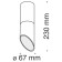 Technical C025CL-01B, GU10, 1x50 W, 67x67x230 mm, black lamp