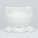 Ceramic “Kisa” bowl on a stall-lapcs 200 ml 13 x 12 x 8 cm, white