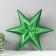 Figure "Star in the Star" Small Green metallic, 38.8x33.5 cm