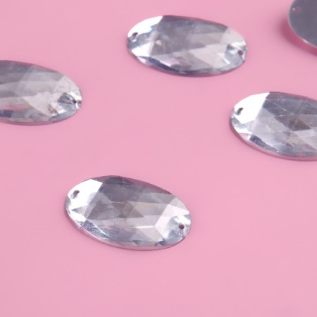 Rhound rhinestones "Oval", 18 × 25 mm, 6 pcs-2