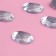 Rhound rhinestones "Oval", 18 × 25 mm, 6 pcs