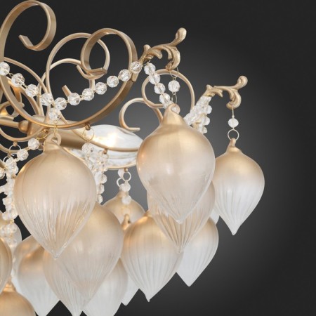 Ceiling Ceiling ST LUCE. SL659.302.09. Fruitti. 9x40 watts, E14, 85x85x20 cm, golden color-7